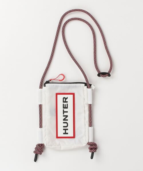 HUNTER(ハンター)の「HUNTER トラベル リップストップ フォンポーチ(ショルダーバッグ・メンズ・ホワイト/カーキ/ブラック/ホワイト×レッド/オレンジ/グリーン/ピンク/ホワイト系その他/ブルー/ブラック×ピンク/ブラウン/ベージュ/アイボリー/ブルー系その他/シルバー/オレンジ系その他/ホワイト×ブルー/ブラック×カーキ・FREE)」の19枚目の写真