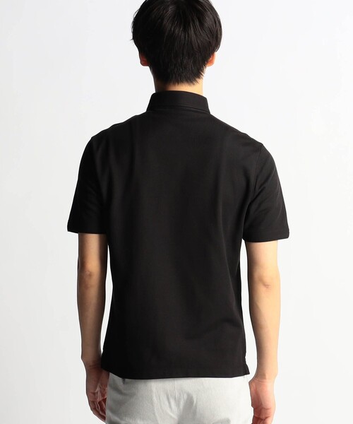 HIDEAWAYS NICOLE（ハイダウェイニコル）の「カノコボタンダウンポロシャツ（ポロシャツ・メンズ・オフホワイト/ブラック/ライトピンク/ネイビー・LARGE/X-LARGE/XX-LARGE/MEDIUM）」の9枚目の写真