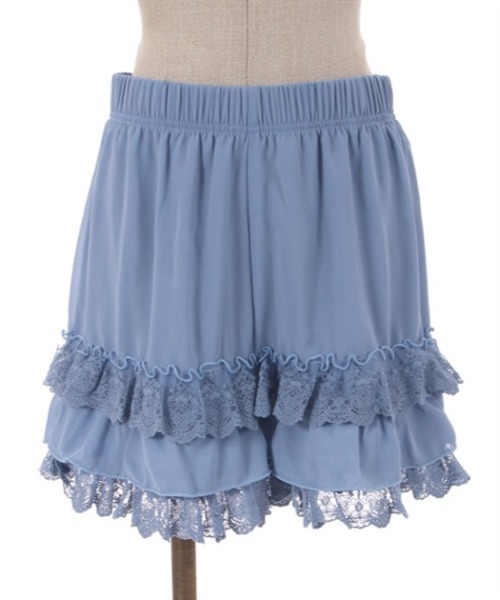 axes femme POETIQUE（アクシーズファムポエティック）の「レースフリルミニペチパンツ（その他アンダーウェア/インナー・レディース・ブルーグレー/キナリ/ブラック・MEDIUM）」の3枚目の写真