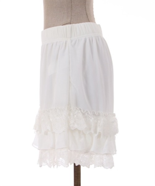 axes femme POETIQUE（アクシーズファムポエティック）の「レースフリルミニペチパンツ（その他アンダーウェア/インナー・レディース・ブルーグレー/キナリ/ブラック・MEDIUM）」の6枚目の写真