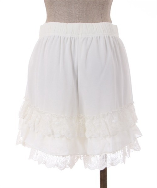 axes femme POETIQUE（アクシーズファムポエティック）の「レースフリルミニペチパンツ（その他アンダーウェア/インナー・レディース・ブルーグレー/キナリ/ブラック・MEDIUM）」の7枚目の写真