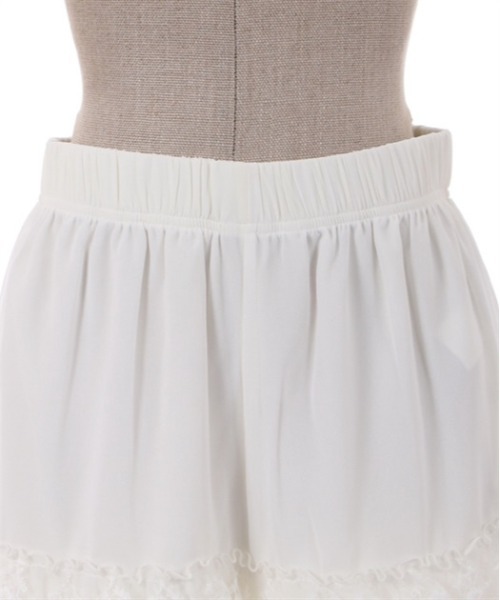 axes femme POETIQUE（アクシーズファムポエティック）の「レースフリルミニペチパンツ（その他アンダーウェア/インナー・レディース・ブルーグレー/キナリ/ブラック・MEDIUM）」の10枚目の写真