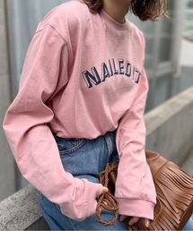 mi via loca | 手書きロゴプリントロングスリーブTシャツ(Tシャツ/カットソー)