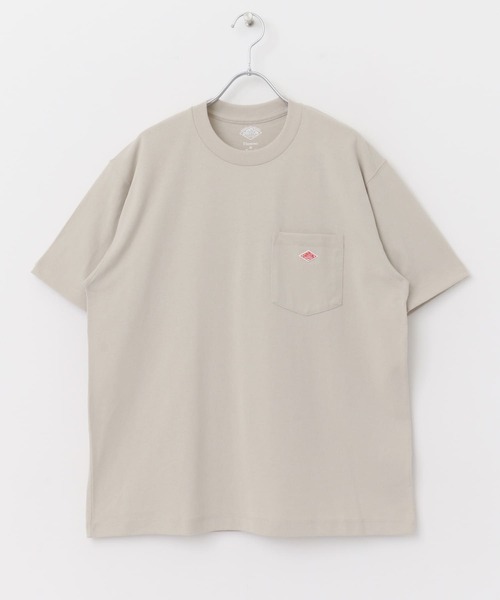 DANTON（ダントン）の「DANTON　POCKET T-SHIRTS（Tシャツ/カットソー・メンズ・ベージュ/チャコールグレー/パープル/ホワイト/ピンク・MEDIUM/X-LARGE/LARGE）」の10枚目の写真