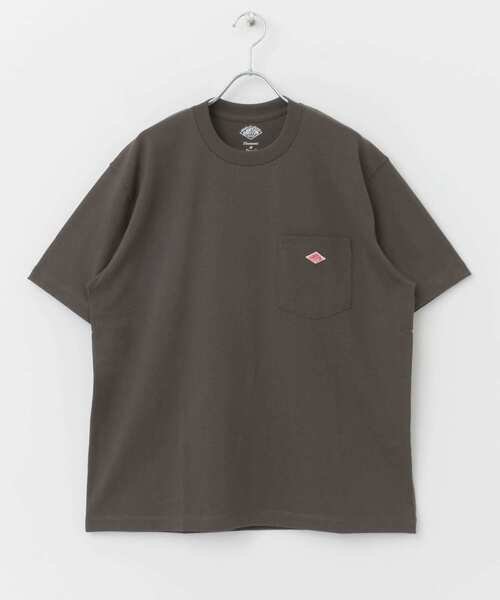 DANTON（ダントン）の「DANTON　POCKET T-SHIRTS（Tシャツ/カットソー・メンズ・ベージュ/チャコールグレー/パープル/ホワイト/ピンク・MEDIUM/X-LARGE/LARGE）」の12枚目の写真