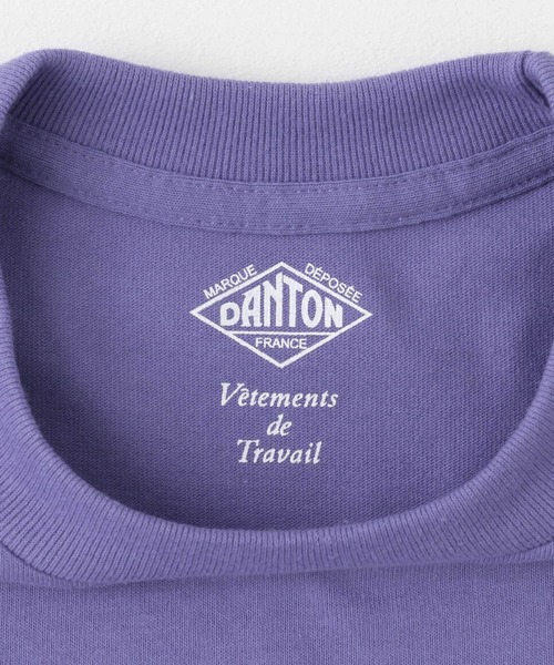 DANTON（ダントン）の「DANTON　POCKET T-SHIRTS（Tシャツ/カットソー・メンズ・ベージュ/チャコールグレー/パープル/ホワイト/ピンク・MEDIUM/X-LARGE/LARGE）」の17枚目の写真