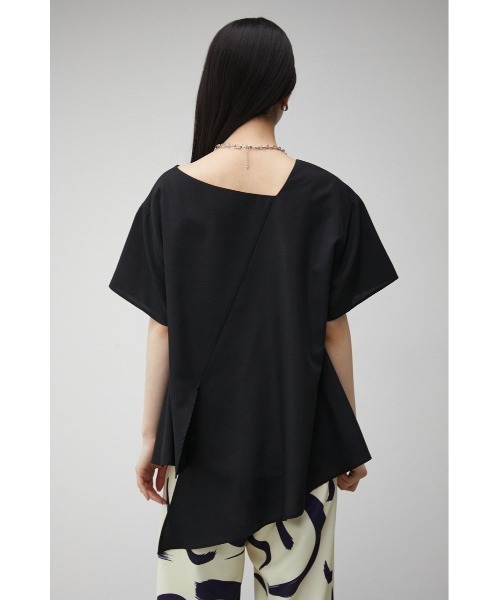 AZUL by moussy（アズールバイマウジー）の「2WAY SIDE TIE BLOUSE/2WAYサイドタイブラウス（Tシャツ/カットソー・レディース・ブラック/オフホワイト/ライトグリーン・SMALL/MEDIUM）」の19枚目の写真