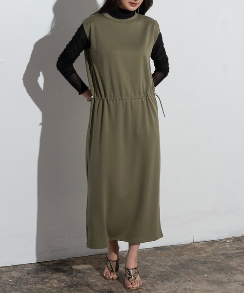 EUCLAID(エウクレイド)の「シアーメッシュサムホールハイネックカットソー(Tシャツ/カットソー・レディース・グリーン/オフホワイト/ブラック・38)」の14枚目の写真