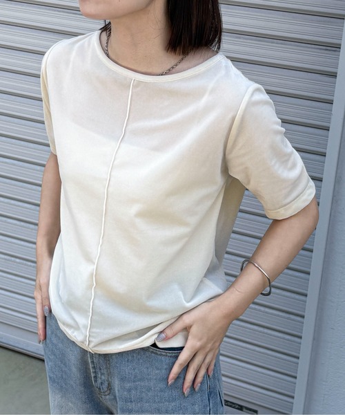 soyy. Vlour T ソイ　ベロア　Tシャツ　ホワイト　白　半袖 楽天市場】soyy. ソイ 半袖 Tシャツ Vlour T SOY25SS-CS-002