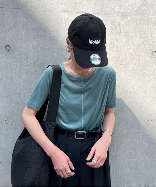 feepur(フェピュール)の「シアーベロアTee(Tシャツ/カットソー・レディース・ネイビー/グリーン/オフホワイト・MEDIUM)」の14枚目の写真