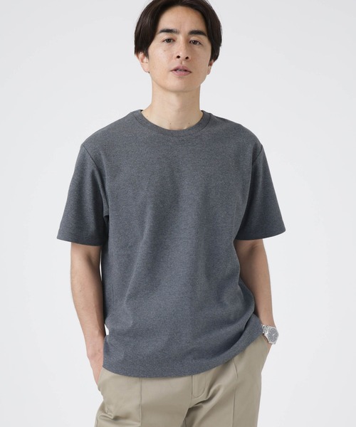 NANO universe（ナノユニバース）の「LB.04/バイオポンチクルーネックTシャツ（Tシャツ/カットソー・メンズ・ホワイト/ブラック/チャコール・S/M/L/XL）」の3枚目の写真