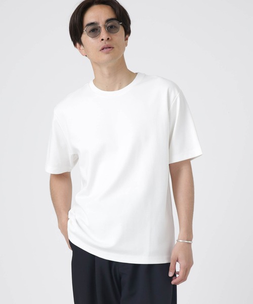 NANO universe（ナノユニバース）の「LB.04/バイオポンチクルーネックTシャツ（Tシャツ/カットソー・メンズ・ホワイト/ブラック/チャコール・S/M/L/XL）」の5枚目の写真