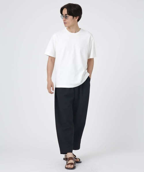 NANO universe（ナノユニバース）の「LB.04/バイオポンチクルーネックTシャツ（Tシャツ/カットソー・メンズ・ホワイト/ブラック/チャコール・S/M/L/XL）」の14枚目の写真