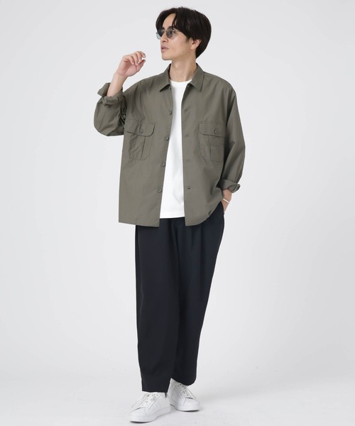 NANO universe（ナノユニバース）の「LB.04/バイオポンチクルーネックTシャツ（Tシャツ/カットソー・メンズ・ホワイト/ブラック/チャコール・S/M/L/XL）」の8枚目の写真