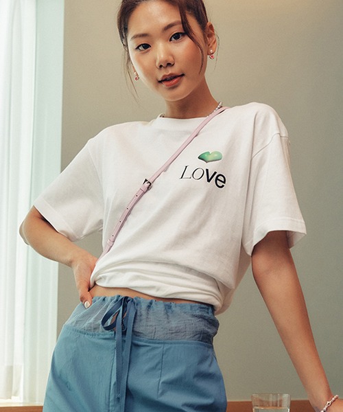 tシャツ Ma Journee(マゾネ)/HEART LOVE T SHIRTS/ハートラブTシャツ レディース Ma Journee(マゾネ)/HEART LOVE T SHIRTS/ハートラブTシャツ（T