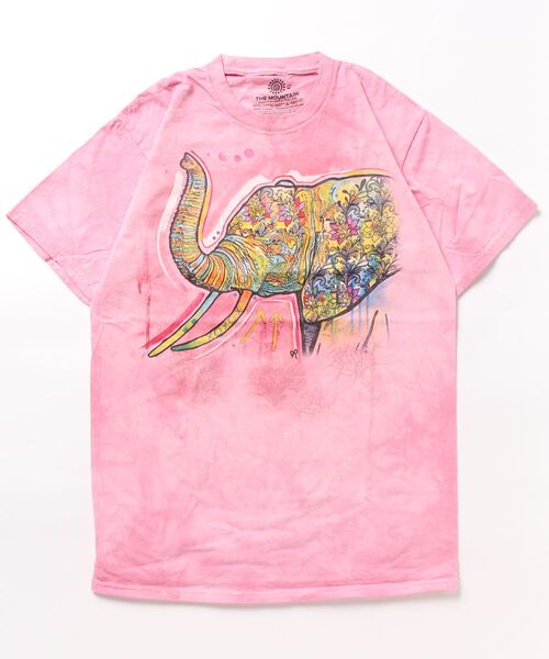 THE MOUNTAIN（ザマウンテン）の「【THE MOUNTAIN】（UN）THE MOUNTAIN PRINT TEE（Tシャツ/カットソー・メンズ・E/D/C/A/B/G/F・LARGE/MEDIUM）」の2枚目の写真