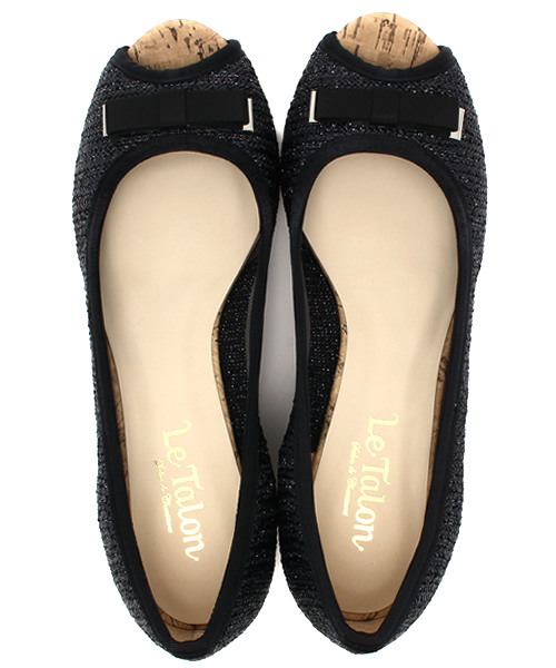 LE TALON(ルタロン)の「4.5CMラメラフィアオープントゥウエッジ(パンプス・レディース・ブラック/アイボリー/ベージュ/オレンジ・38/36.5/35.5/36/37/37.5/35)」の11枚目の写真