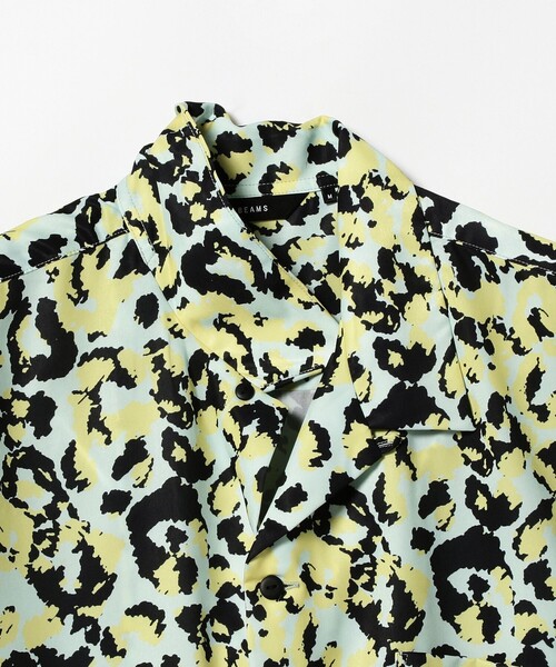BEAMS（ビームス）の「BEAMS / ルーズフィット プリント オープンカラーシャツ（シャツ/ブラウス・メンズ・ブルー/ミント・M/XL/L/S）」の4枚目の写真