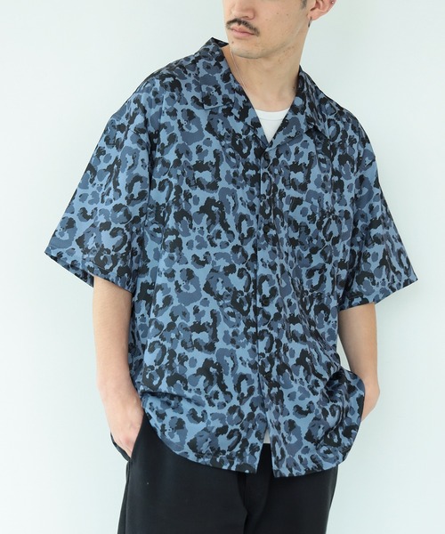 BEAMS（ビームス）の「BEAMS / ルーズフィット プリント オープンカラーシャツ（シャツ/ブラウス・メンズ・ブルー/ミント・M/XL/L/S）」の15枚目の写真