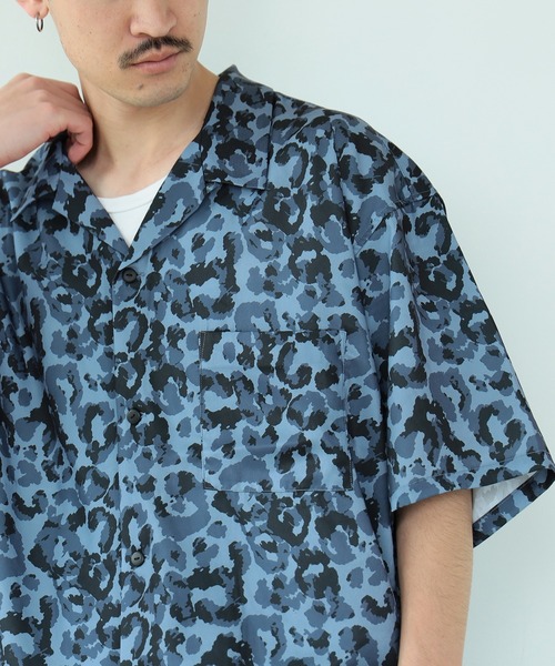 BEAMS（ビームス）の「BEAMS / ルーズフィット プリント オープンカラーシャツ（シャツ/ブラウス・メンズ・ブルー/ミント・M/XL/L/S）」の14枚目の写真