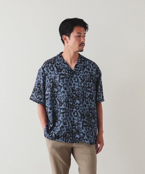 BEAMS（ビームス）の「BEAMS / ルーズフィット プリント オープンカラーシャツ（シャツ/ブラウス・メンズ・ブルー/ミント・M/XL/L/S）」の16枚目の写真