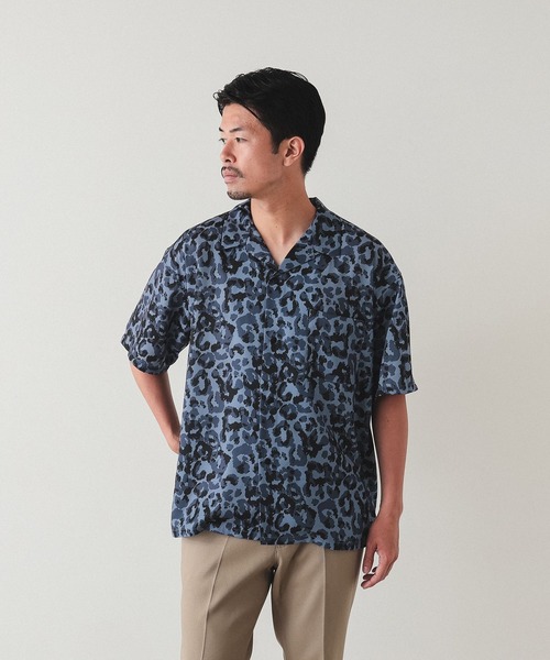 BEAMS（ビームス）の「BEAMS / ルーズフィット プリント オープンカラーシャツ（シャツ/ブラウス・メンズ・ブルー/ミント・M/XL/L/S）」の18枚目の写真