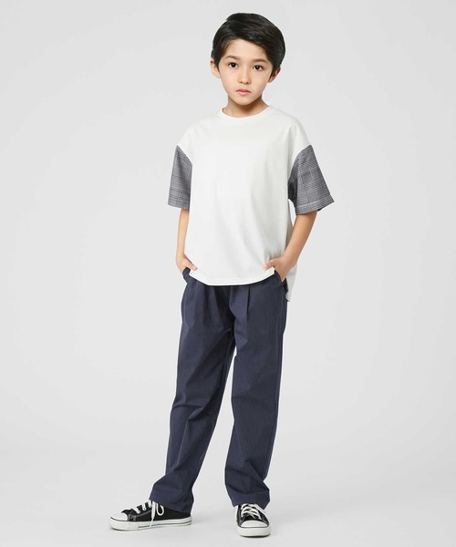 MPS（エムピーエス）の「【MPS】接触冷感袖切り替えＴシャツ（Tシャツ/カットソー・キッズ・ホワイト/ブラック・150/140/130/105/120/160）」の9枚目の写真