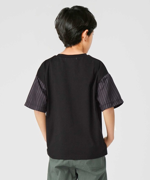 MPS（エムピーエス）の「【MPS】接触冷感袖切り替えＴシャツ（Tシャツ/カットソー・キッズ・ホワイト/ブラック・150/140/130/105/120/160）」の11枚目の写真