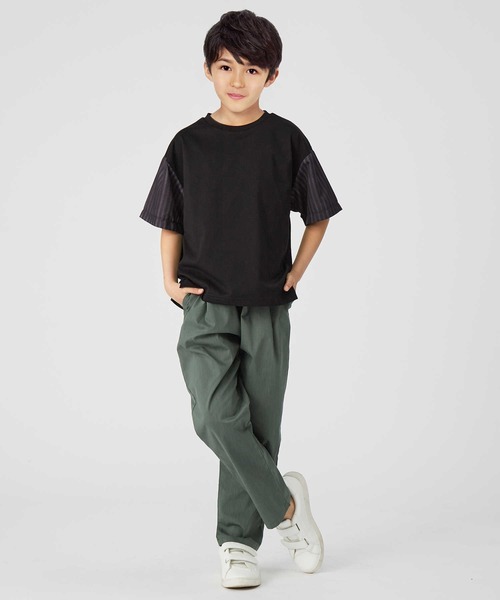 MPS（エムピーエス）の「【MPS】接触冷感袖切り替えＴシャツ（Tシャツ/カットソー・キッズ・ホワイト/ブラック・150/140/130/105/120/160）」の13枚目の写真