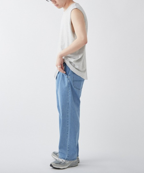 CIAOPANIC TYPY（チャオパニックティピー）の「接触冷感ノースリレイヤードタンク（タンクトップ・メンズ・ライトグレー/オフホワイト・MEDIUM/LARGE）」の10枚目の写真