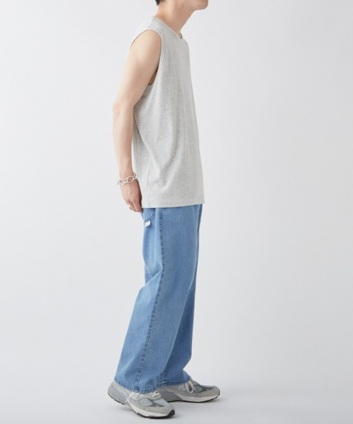 CIAOPANIC TYPY（チャオパニックティピー）の「接触冷感ノースリレイヤードタンク（タンクトップ・メンズ・ライトグレー/オフホワイト・MEDIUM/LARGE）」の12枚目の写真