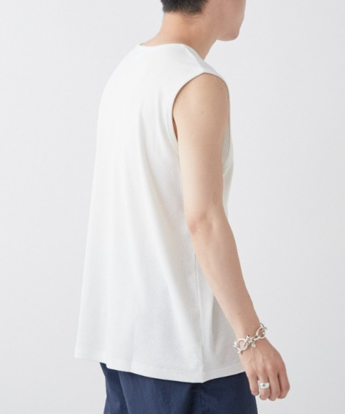 CIAOPANIC TYPY（チャオパニックティピー）の「接触冷感ノースリレイヤードタンク（タンクトップ・メンズ・ライトグレー/オフホワイト・MEDIUM/LARGE）」の17枚目の写真