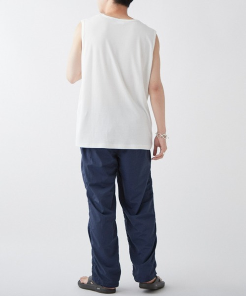 CIAOPANIC TYPY（チャオパニックティピー）の「接触冷感ノースリレイヤードタンク（タンクトップ・メンズ・ライトグレー/オフホワイト・MEDIUM/LARGE）」の22枚目の写真