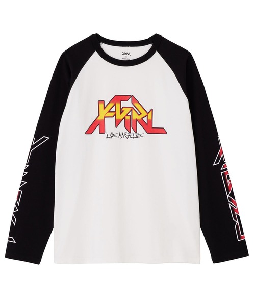 X-girl（エックスガール）の「METAL LOGO B/B TEE（Tシャツ/カットソー・レディース・ブラック/ホワイト/ブラウン・XL/S/M/L）」の2枚目の写真