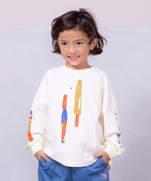 HOGAN RANCH WEAR | ソデリブビッグロンT/前後プリント（90～140cm)(Tシャツ/カットソー)