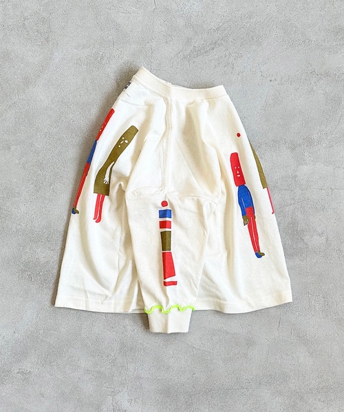 HOGAN RANCH WEAR（ホーガンランチウエア）の「ソデリブビッグロンT/前後プリント（90～140cm)（Tシャツ/カットソー・キッズ・グレー/オレンジ/オフホワイト・140/100/120/130/110/90）」の5枚目の写真