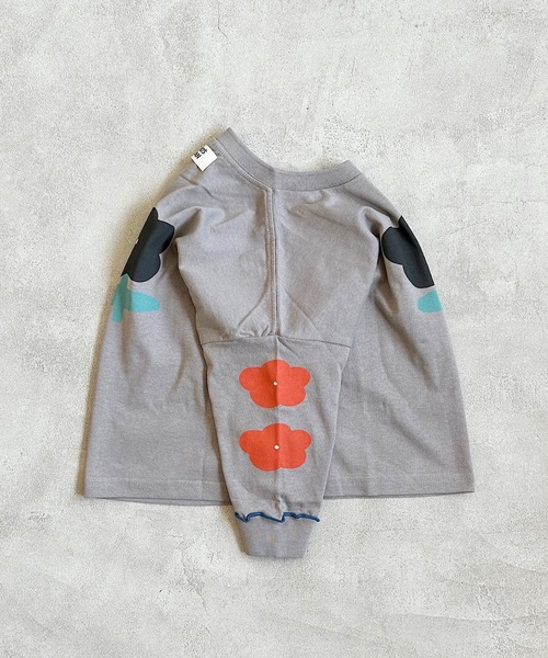 HOGAN RANCH WEAR（ホーガンランチウエア）の「ソデリブビッグロンT/前後プリント（90～140cm)（Tシャツ/カットソー・キッズ・グレー/オレンジ/オフホワイト・140/100/120/130/110/90）」の18枚目の写真