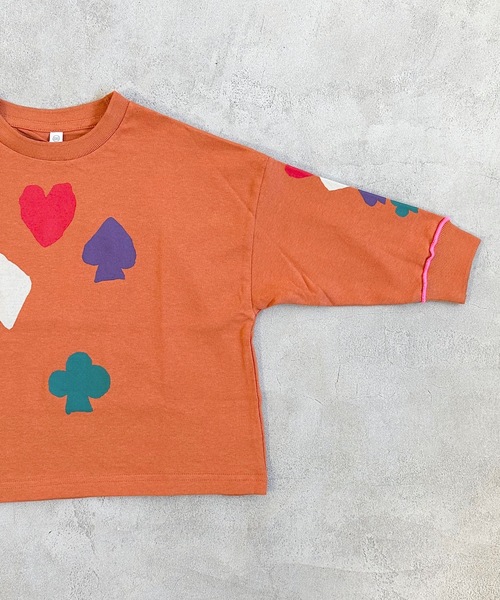 HOGAN RANCH WEAR（ホーガンランチウエア）の「ソデリブビッグロンT/前後プリント（90～140cm)（Tシャツ/カットソー・キッズ・グレー/オレンジ/オフホワイト・140/100/120/130/110/90）」の19枚目の写真