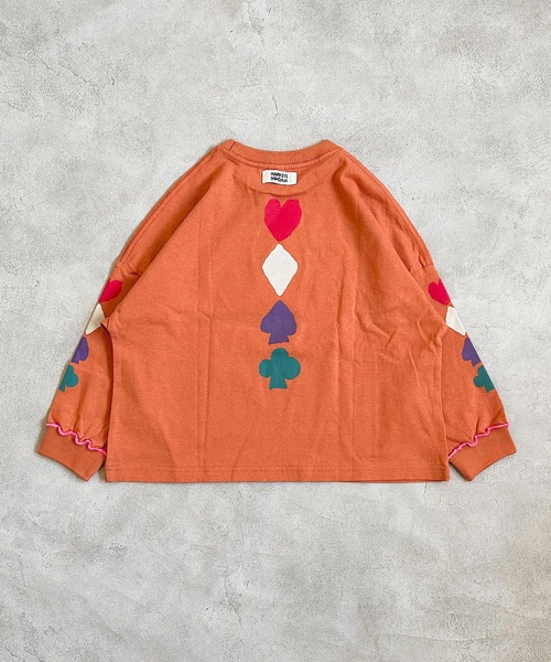 HOGAN RANCH WEAR（ホーガンランチウエア）の「ソデリブビッグロンT/前後プリント（90～140cm)（Tシャツ/カットソー・キッズ・グレー/オレンジ/オフホワイト・140/100/120/130/110/90）」の21枚目の写真