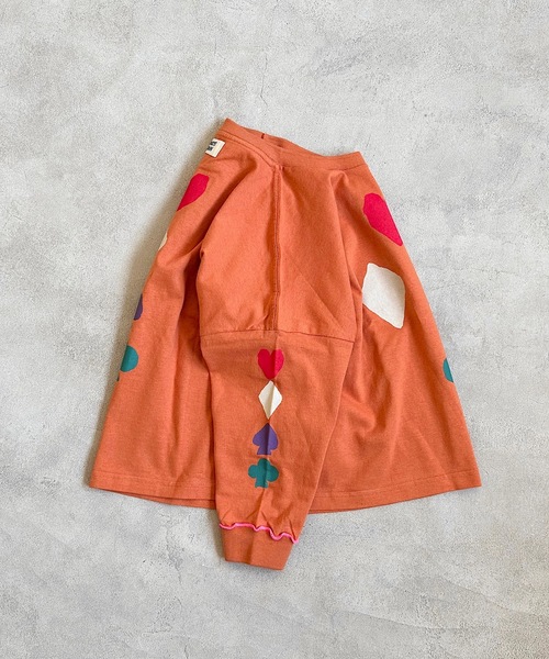 HOGAN RANCH WEAR（ホーガンランチウエア）の「ソデリブビッグロンT/前後プリント（90～140cm)（Tシャツ/カットソー・キッズ・グレー/オレンジ/オフホワイト・140/100/120/130/110/90）」の17枚目の写真