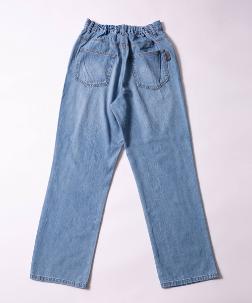 PERSON'S(パーソンズ)の「PERSON'S/パーソンズ OTONA ストレート ウエストゴム ボトムス デニムパンツ ジーンズ(デニムパンツ・レディース・ブルー系1/ワンウォッシュ/ブルー系2/ブラック・XS/S/M/L)」の9枚目の写真