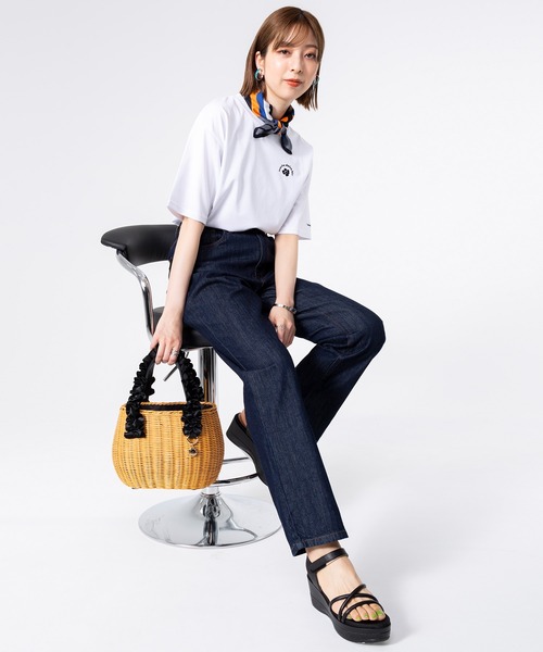 PERSON'S(パーソンズ)の「PERSON'S/パーソンズ OTONA ストレート ウエストゴム ボトムス デニムパンツ ジーンズ(デニムパンツ・レディース・ブルー系1/ワンウォッシュ/ブルー系2/ブラック・XS/S/M/L)」の17枚目の写真
