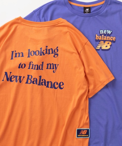 NEW BALANCE（ニューバランス）の「【New Balance/ニューバランス】NB Athletics DAY TRIPPER グラフィックプリント＆ワンポイントロゴデザイン 半袖Tシャツ/ユニセックス（Tシャツ/カットソー・メンズ・オレンジ/ブルー・M/L/XL）」の2枚目の写真