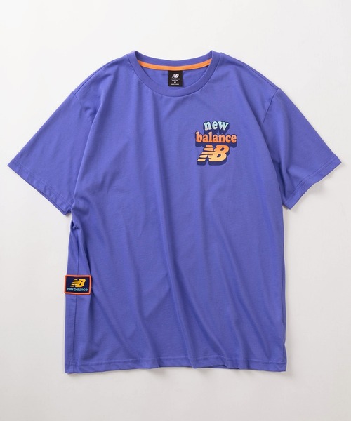 NEW BALANCE（ニューバランス）の「【New Balance/ニューバランス】NB Athletics DAY TRIPPER グラフィックプリント＆ワンポイントロゴデザイン 半袖Tシャツ/ユニセックス（Tシャツ/カットソー・メンズ・オレンジ/ブルー・M/L/XL）」の8枚目の写真