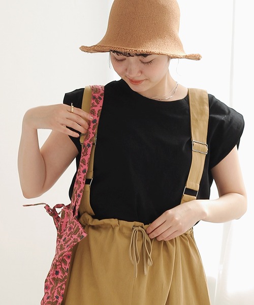 Crisp(クリスプ)の「ショルダータックTシャツ(Tシャツ/カットソー・レディース・ブルー/ブラック/アイボリー・FREE)」の20枚目の写真