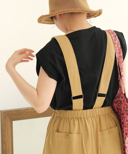 Crisp(クリスプ)の「ショルダータックTシャツ(Tシャツ/カットソー・レディース・ブルー/ブラック/アイボリー・FREE)」の22枚目の写真