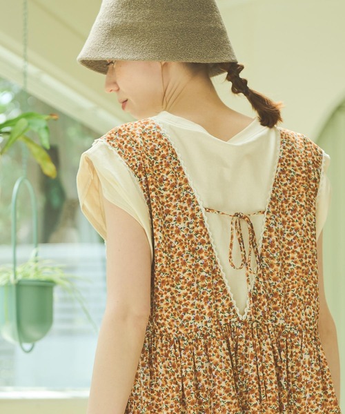 Crisp(クリスプ)の「ショルダータックTシャツ(Tシャツ/カットソー・レディース・ブルー/ブラック/アイボリー・FREE)」の5枚目の写真