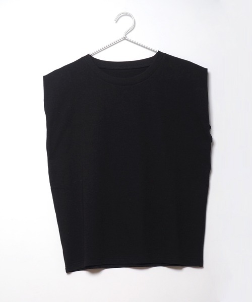 Crisp(クリスプ)の「ショルダータックTシャツ(Tシャツ/カットソー・レディース・ブルー/ブラック/アイボリー・FREE)」の11枚目の写真