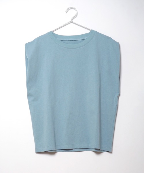 Crisp(クリスプ)の「ショルダータックTシャツ(Tシャツ/カットソー・レディース・ブルー/ブラック/アイボリー・FREE)」の12枚目の写真