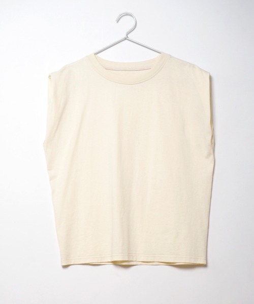 Crisp(クリスプ)の「ショルダータックTシャツ(Tシャツ/カットソー・レディース・ブルー/ブラック/アイボリー・FREE)」の13枚目の写真